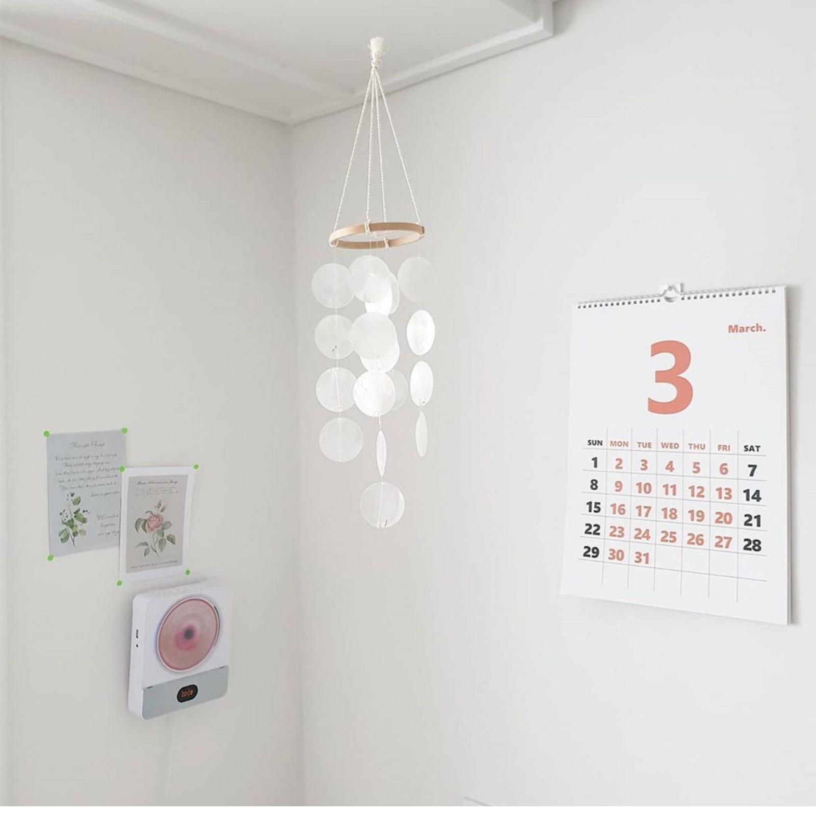 Boho Wind Chimes - กระดิ่งลมเปลือกหอย สำหรับตกแต่งระเบียงบ้านสไตล์ชายทะเล แขวนได้ เสียงผ่อนคลาย เหมาะสำหรับภรรยา สาวๆ