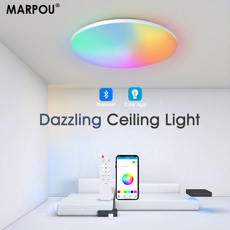 Home Decor App - MARPOU สีสัน RGB โคมไฟเพดาน 54W สมาร์ท
