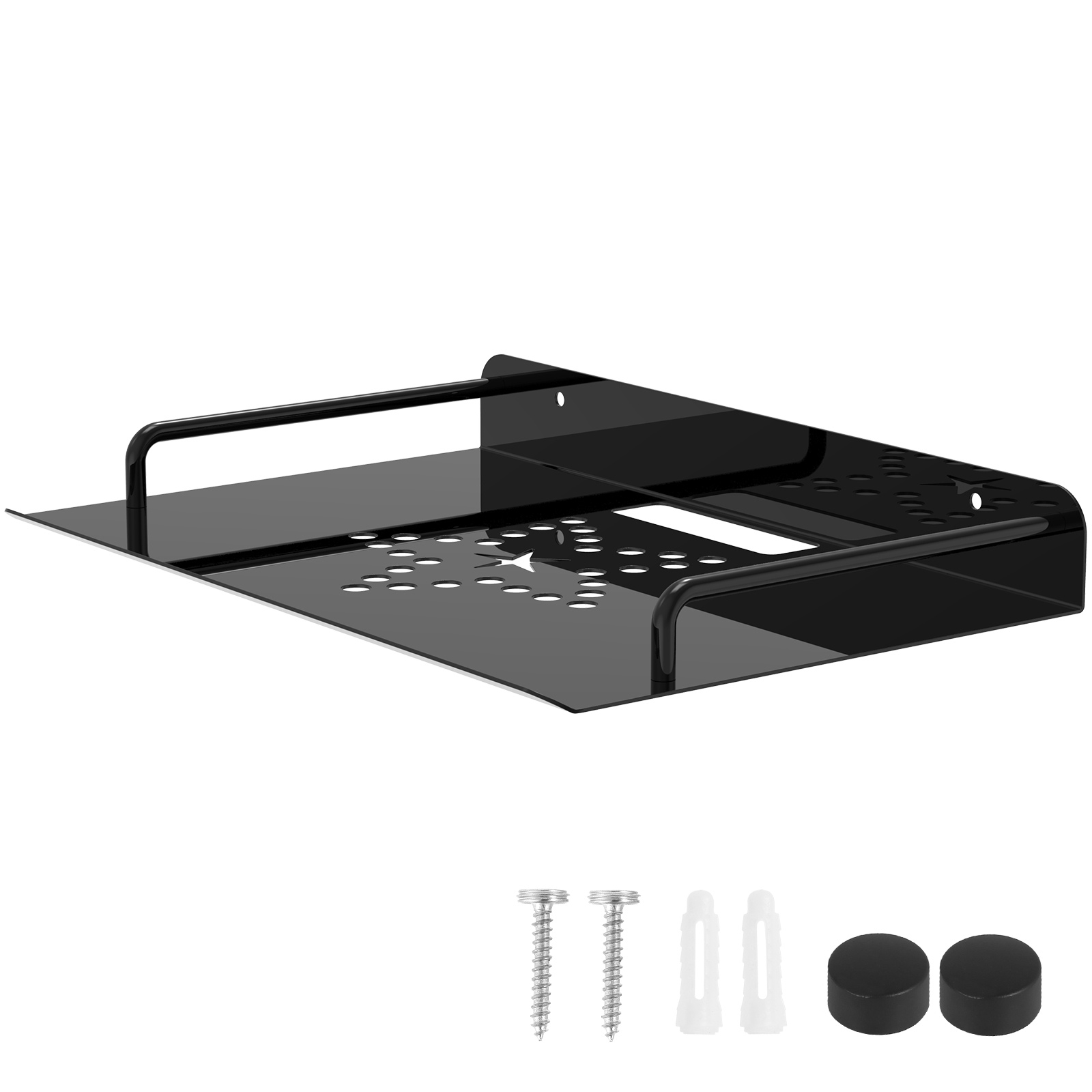Floating Shelves - Wall Mountชั้นวางของชั้นวางของสําหรับโปรเจคเตอร์ทีวีกล่องสายเคเบิลRouterลําโพงSound Barกล้องGaming Decorจอแสดงผล