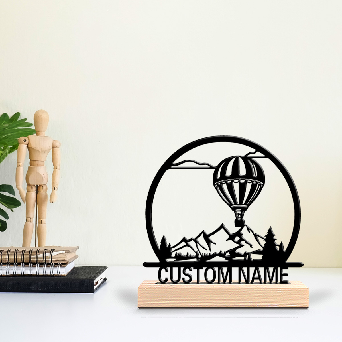 Home Decor Pinterest - บอลลูนลมร้อน 1 ชิ้น ป้ายชื่อสั่งทำ รูปปั้นโลหะ ของตกแต่งงานศิลปะ