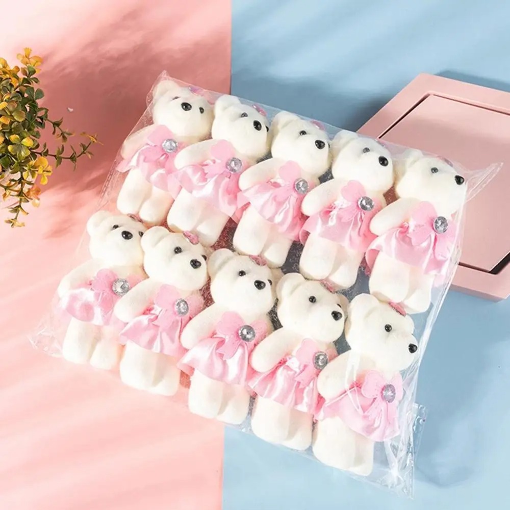 Home Decor Unique Items - ช่อดอกไม้หมี 10 ชิ้น ไอศกรีมหมีเพชร ของขวัญวันวาเลนไทน์ สำหรับช่อดอกไม้งานแต่งงาน