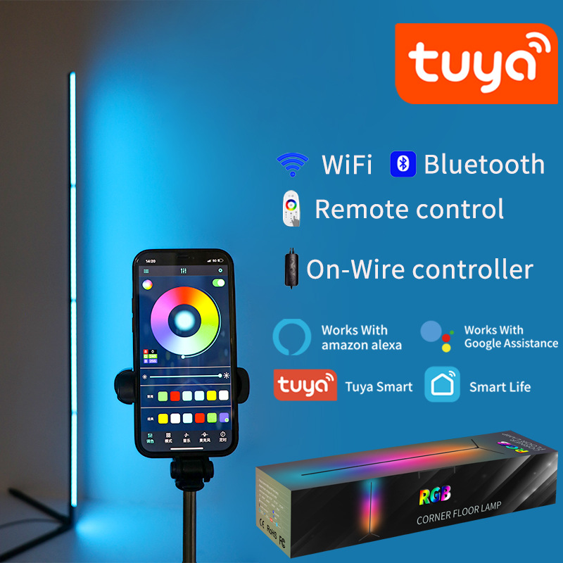 Home Decor App - โคมไฟตั้งพื้น Tuya RGBIC LED ขนาด 180