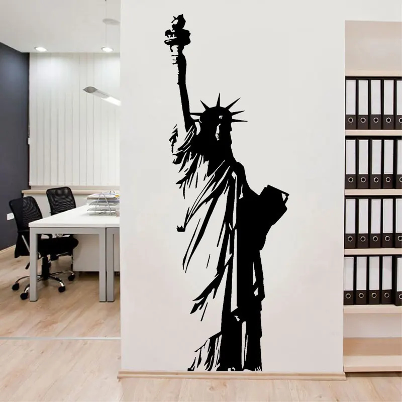 Home Decor New York - ขนาดใหญ่ขนาดไวนิล Wall Decal New York Statue