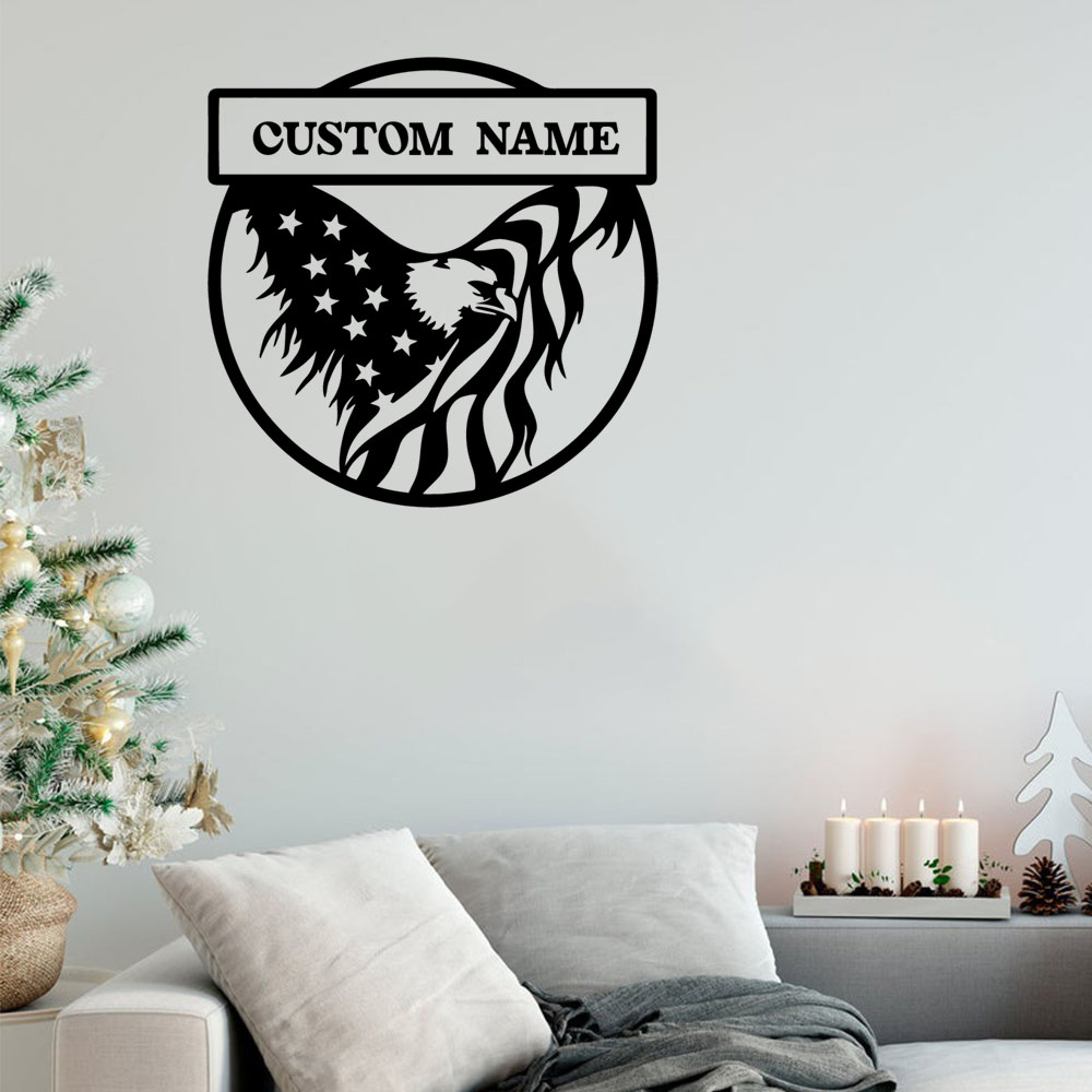 Home Decor Wall Stickers - 1PC นกอินทรีน่ารักข้อความส่วนบุคคล PVC สติ๊กเกอร์ติดผนังตกแต่งบ้านประตูตกแต่งอุปกรณ์ตกแต่งภาพจิตรกรรมฝาผนัง