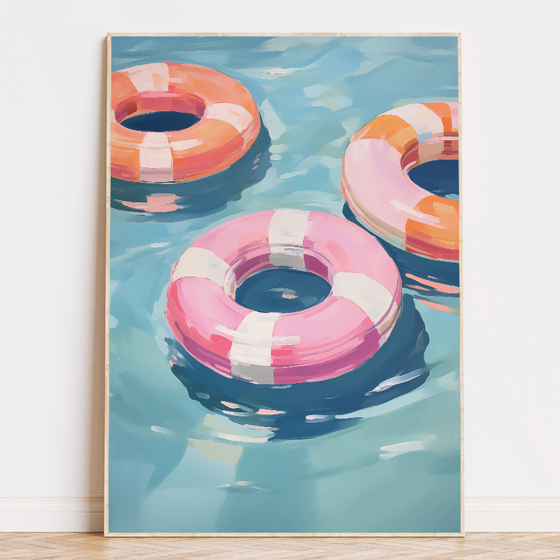 โปสเตอร์ภาพพิมพ์บนผ้าใบลายต้นป - Floating Shelves บทวิจารณ์และราคา