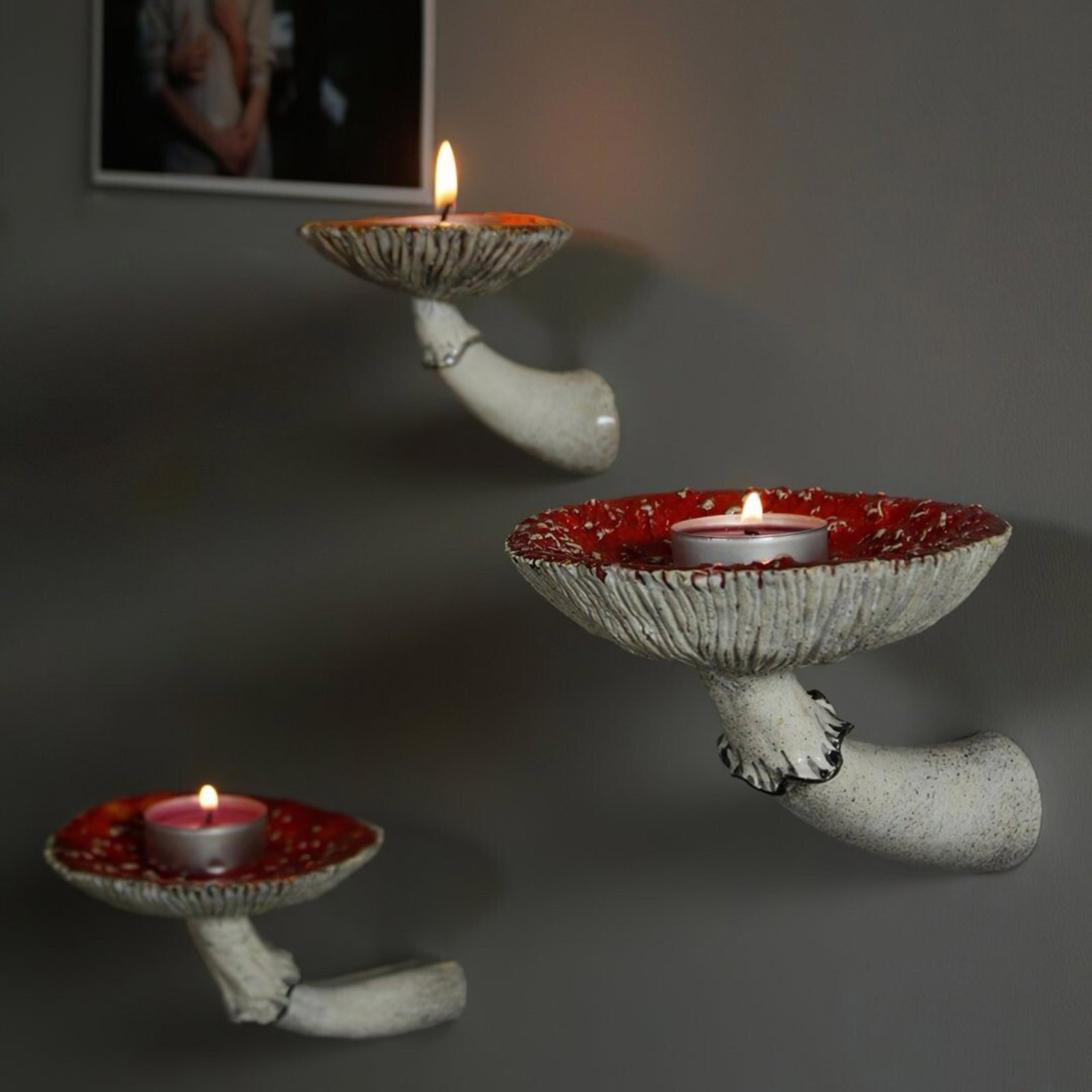 2024 Creativeเรซิ่นเห็ดแขวนชั้ - Floating Shelves บทวิจารณ์และราคา