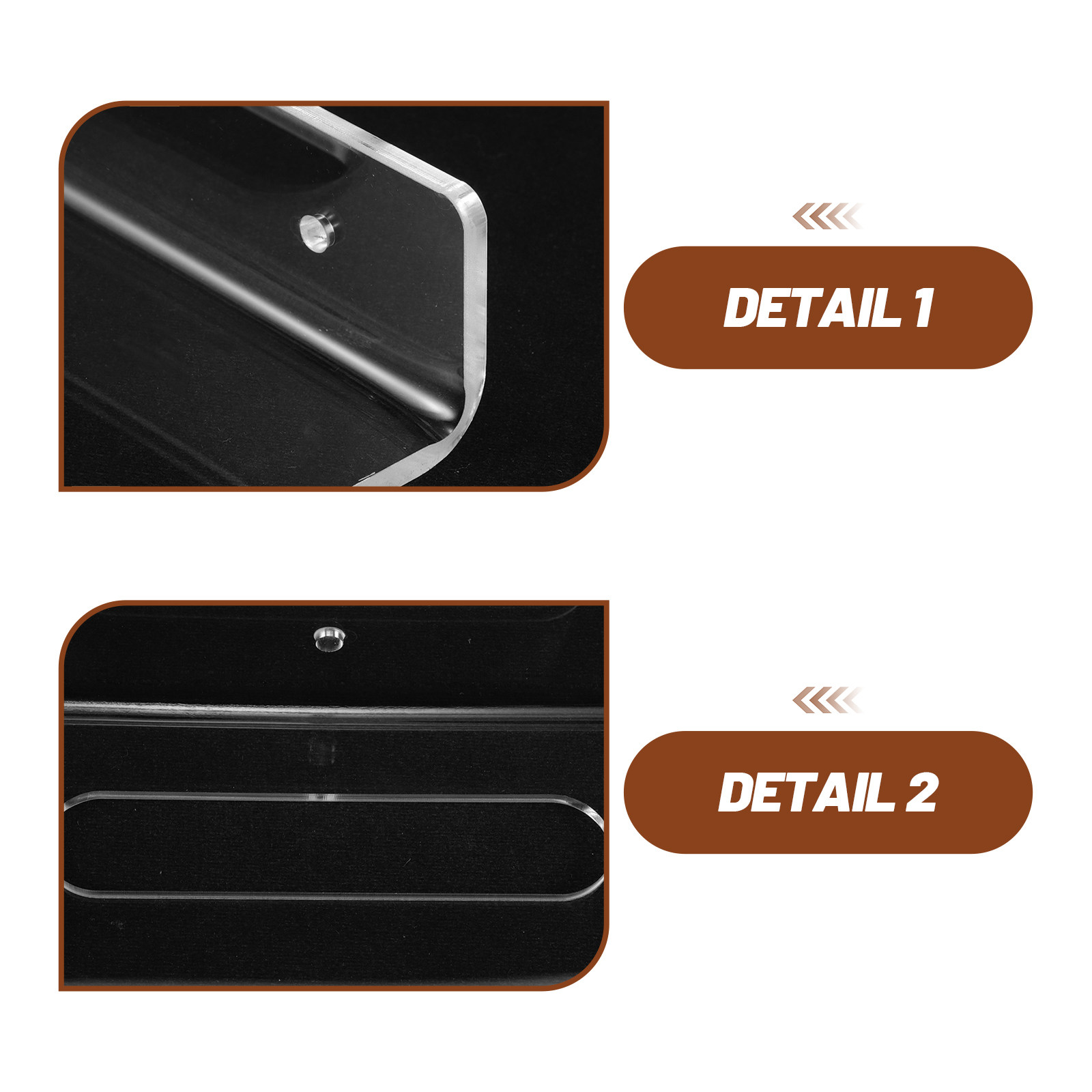 ชุดชั้นวางติดผนังอะคริลิกแบบลอ - Floating Shelves บทวิจารณ์และราคา