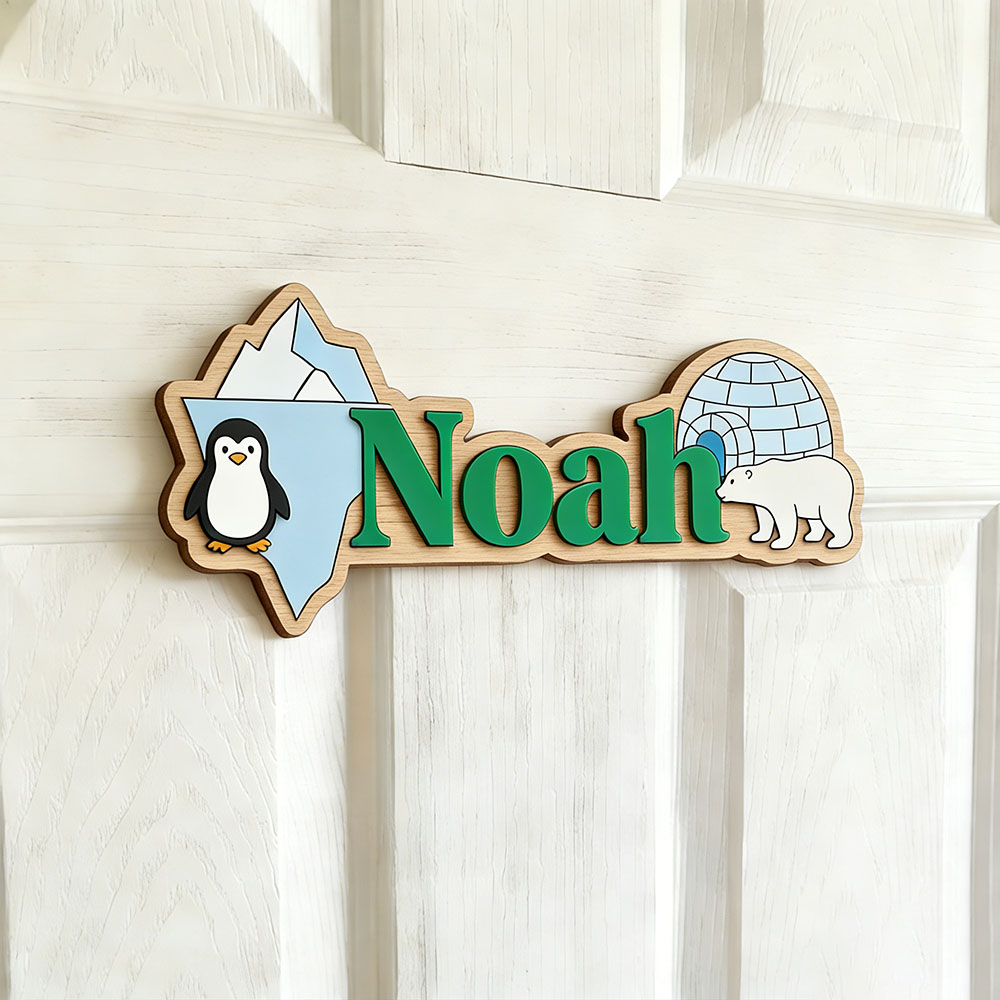 ป้ายชื่อสั่งทำรูปเพนกวินอาร์กต - Home Decor Wall Pictures บทวิจารณ์และราคา