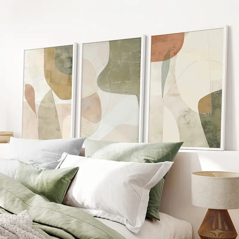 ภาพโปสเตอร์ติดผนังลายเส้นสีชมพ - Home Decor Green บทวิจารณ์และราคา