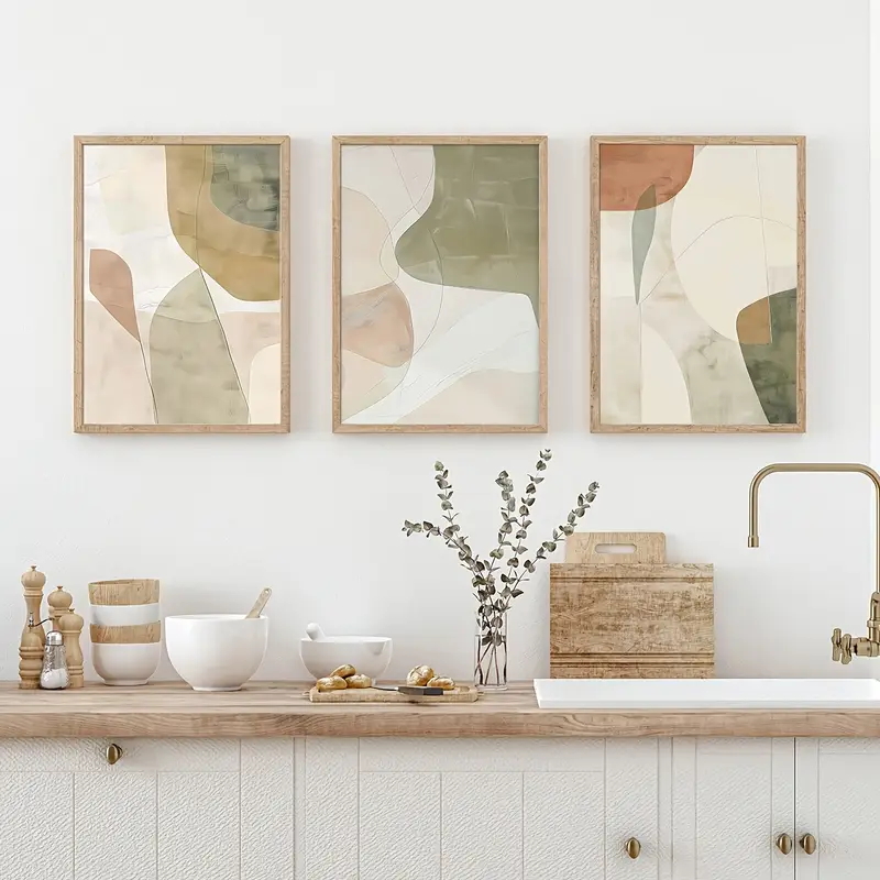 ภาพโปสเตอร์ติดผนังลายเส้นสีชมพ - Home Decor Green บทวิจารณ์และราคา