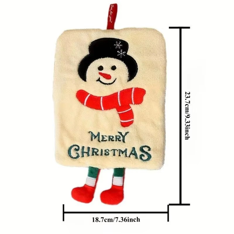 ผ้าเช็ดมือแขวนคริสต์มาส ผ้าคอร - Home Decor Xmas Tree บทวิจารณ์และราคา