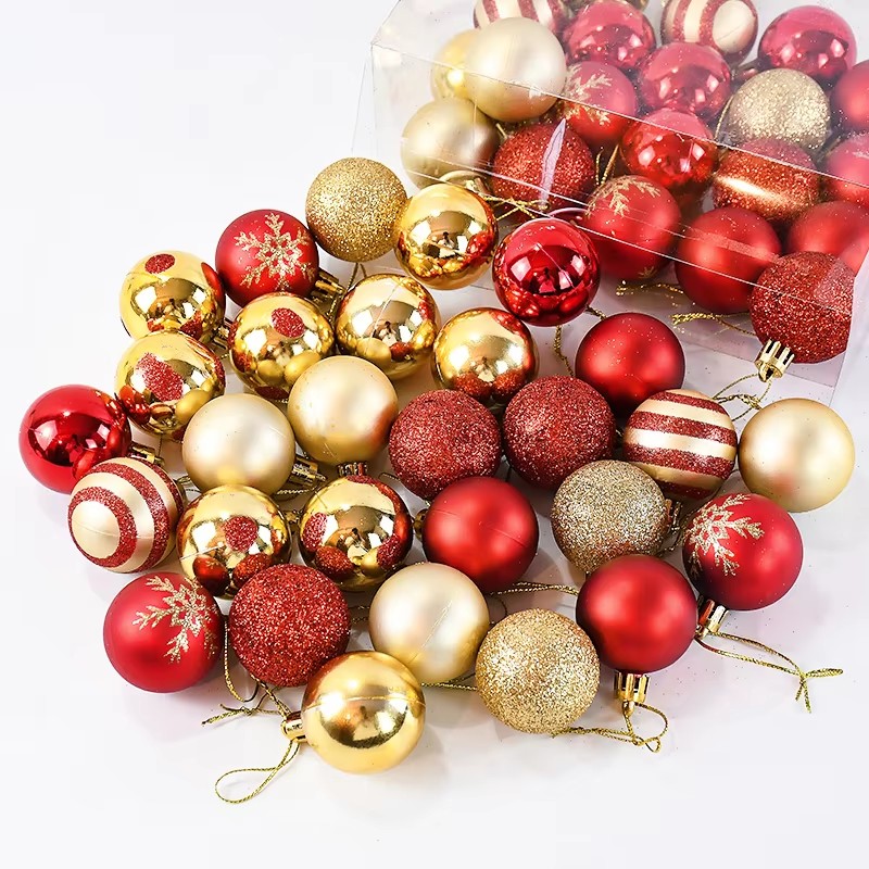50 ชิ้น/กล่องลูกบอลคริสต์มาสเค - Home Decor Xmas Tree บทวิจารณ์และราคา