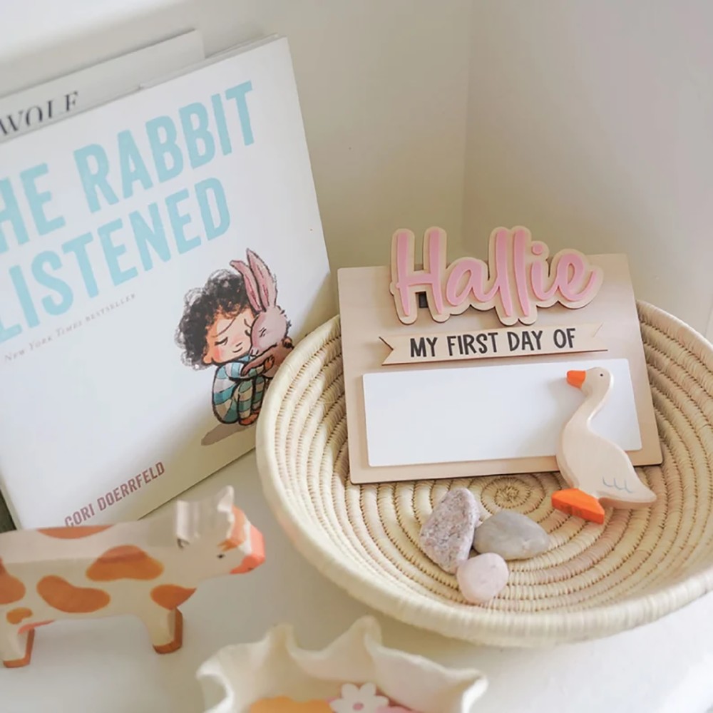 ป้ายชื่อไม้สำหรับวันแรกและวันส - Home Decor Pinterest บทวิจารณ์และราคา