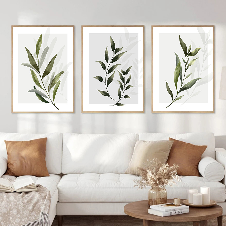 ภาพพิมพ์โปสเตอร์ติดผนังลายพฤกษ - Home Decor Green บทวิจารณ์และราคา