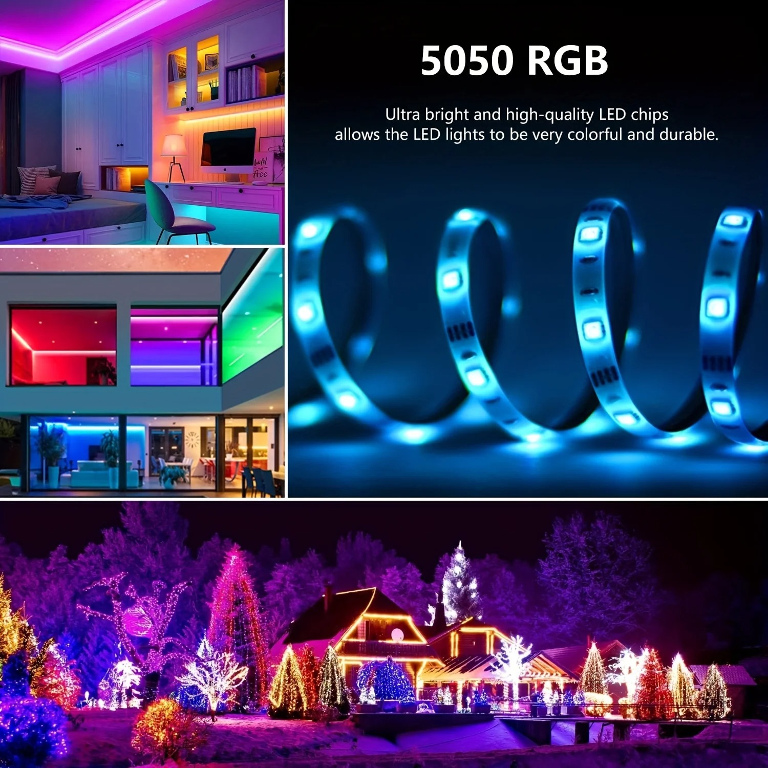 ไฟ LED RGB 10M 20M 30M แถบไฟตก - Home Decor App บทวิจารณ์และราคา