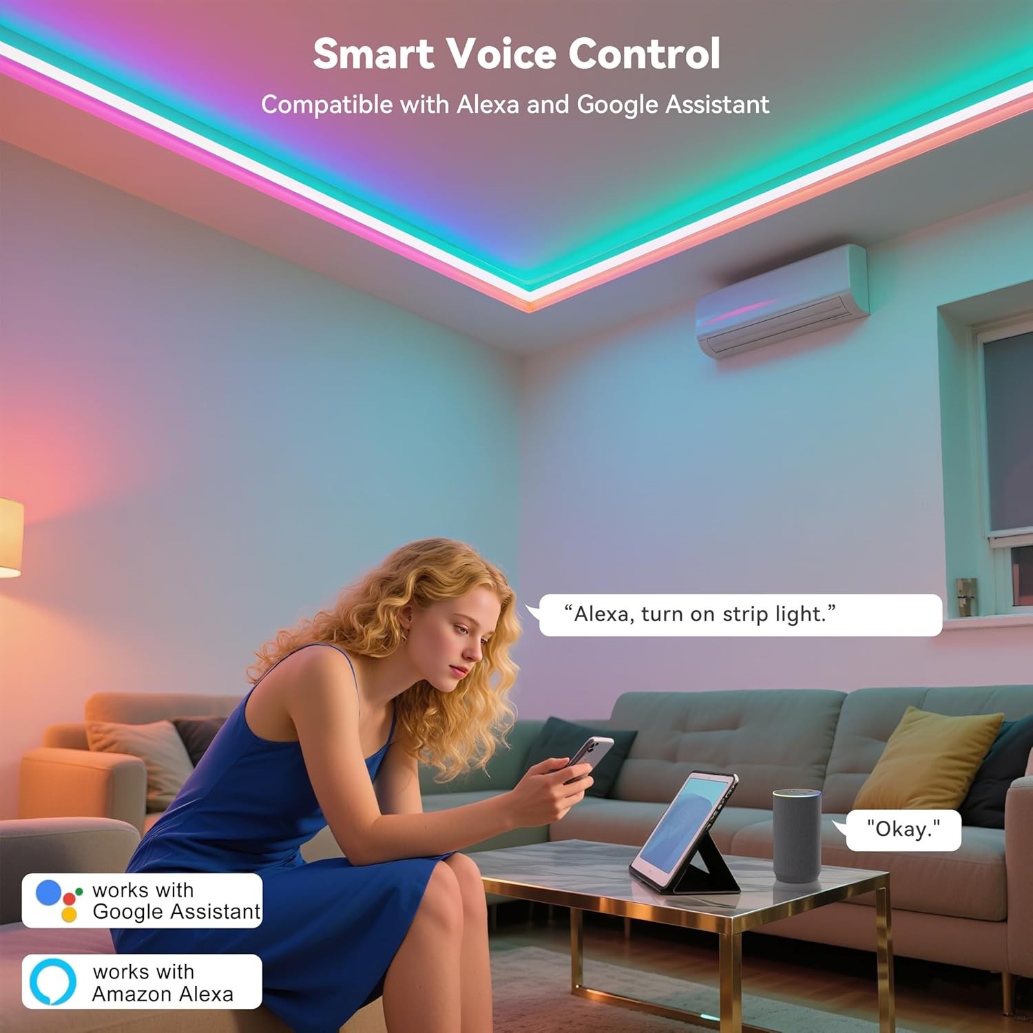 ไฟ LED RGB 10M 20M 30M แถบไฟตก - Home Decor App บทวิจารณ์และราคา