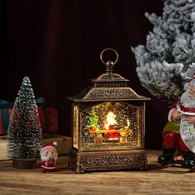 กล่องดนตรีลูกโลกหิมะ ตกแต่งต้น - Home Decor Xmas Tree บทวิจารณ์และราคา