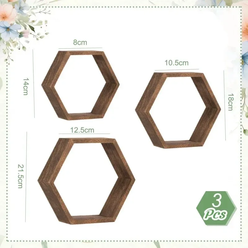 ชั้นวางของติดผนังรูปหกเหลี่ยมร - Floating Shelves บทวิจารณ์และราคา