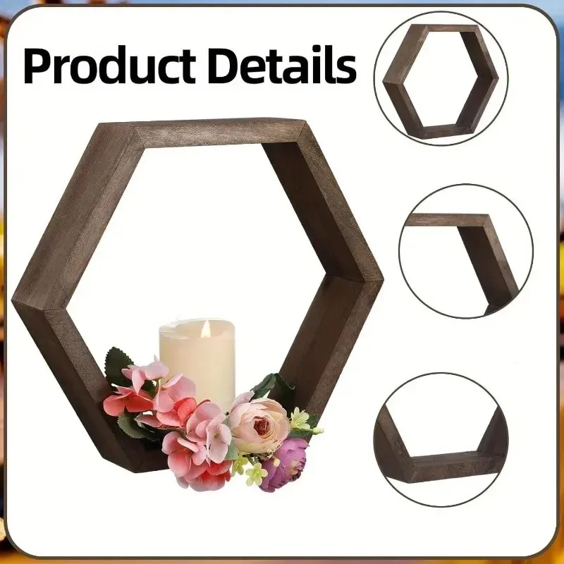 ชั้นวางของติดผนังรูปหกเหลี่ยมร - Floating Shelves บทวิจารณ์และราคา