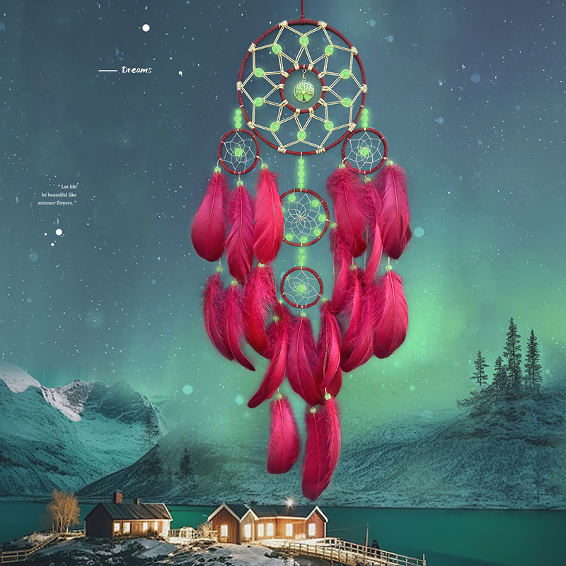 Boho Dream Catcher HAND-ทอ Fea - Boho Wind Chimes บทวิจารณ์และราคา