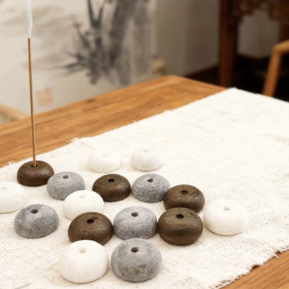 ที่วางธูปหินธรรมชาติ 2 ชิ้น ฐา - Incense Stick Holder บทวิจารณ์และราคา