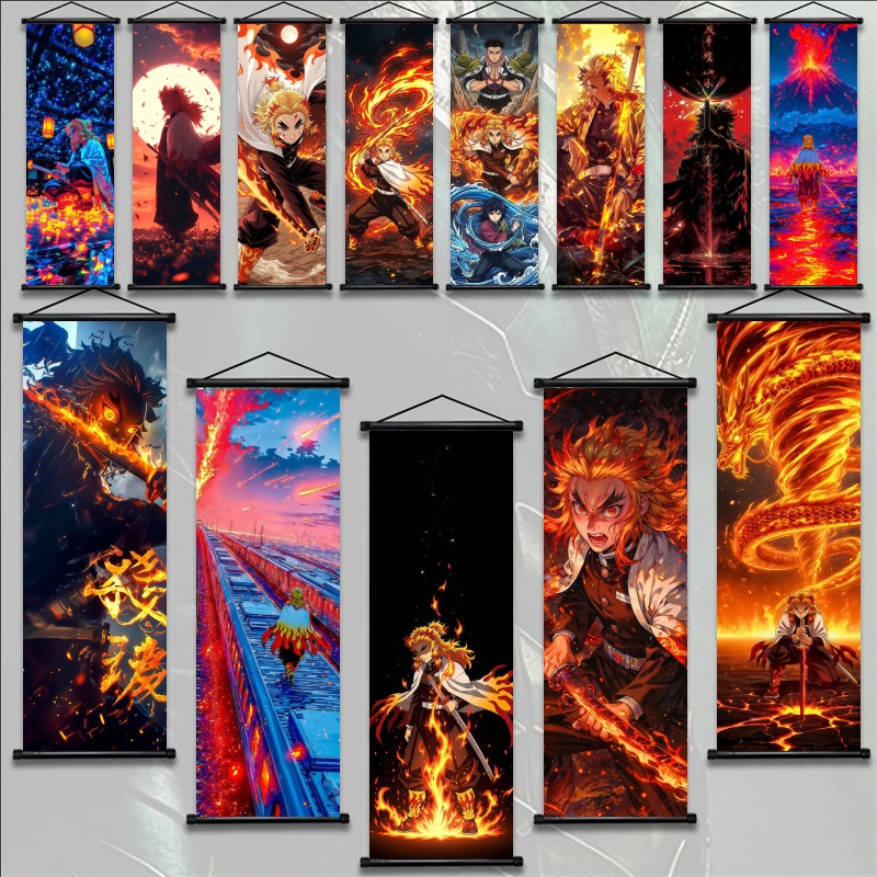 ผ้าพิมพ์ลายอนิเมะ Demon Slayer - Home Decor Wall Pictures บทวิจารณ์และราคา