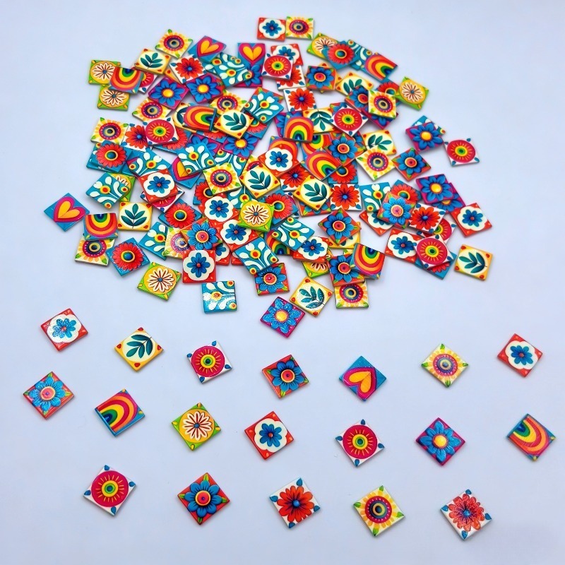 ชิ้นส่วนโมเสกแก้วแบบละลายได้ D - Home Decor Handicraft บทวิจารณ์และราคา