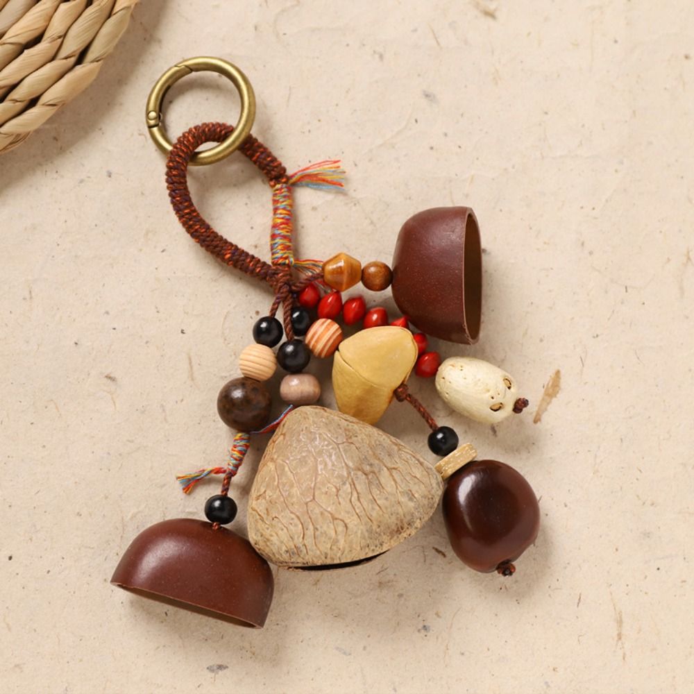 พวงกุญแจเปลือกผลไม้ธรรมชาติ เส - Boho Wind Chimes บทวิจารณ์และราคา