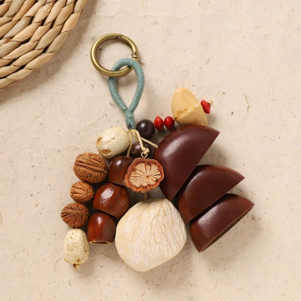 พวงกุญแจเปลือกผลไม้ธรรมชาติ เส - Boho Wind Chimes บทวิจารณ์และราคา