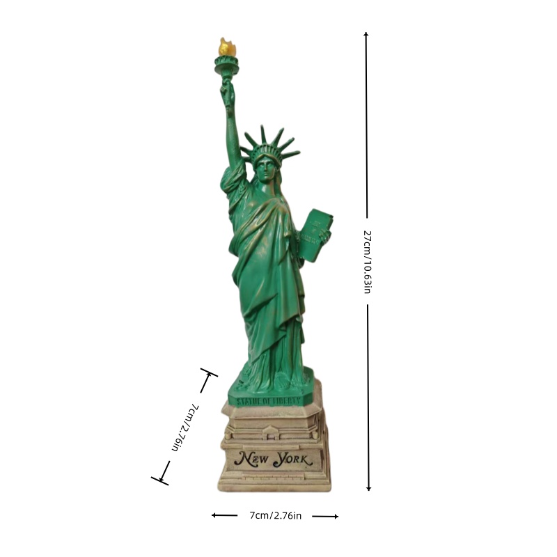 รูปปั้นเทพีเสรีภาพ รูปปั้นเรซิ - Home Decor New York บทวิจารณ์และราคา