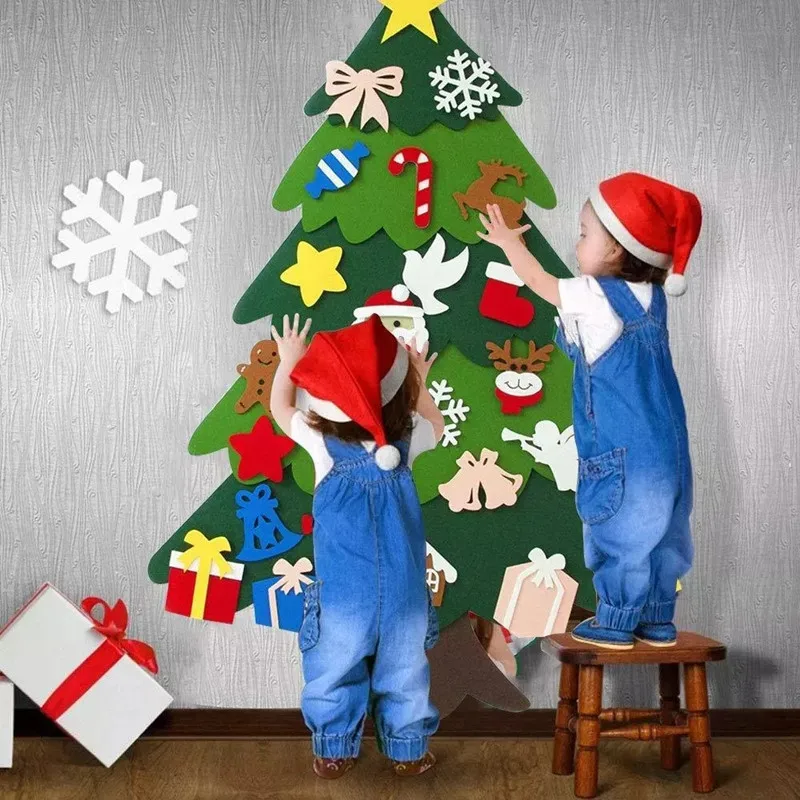 เด็ก DIY Felt Christmas Tree ต - Home Decor Xmas Tree บทวิจารณ์และราคา