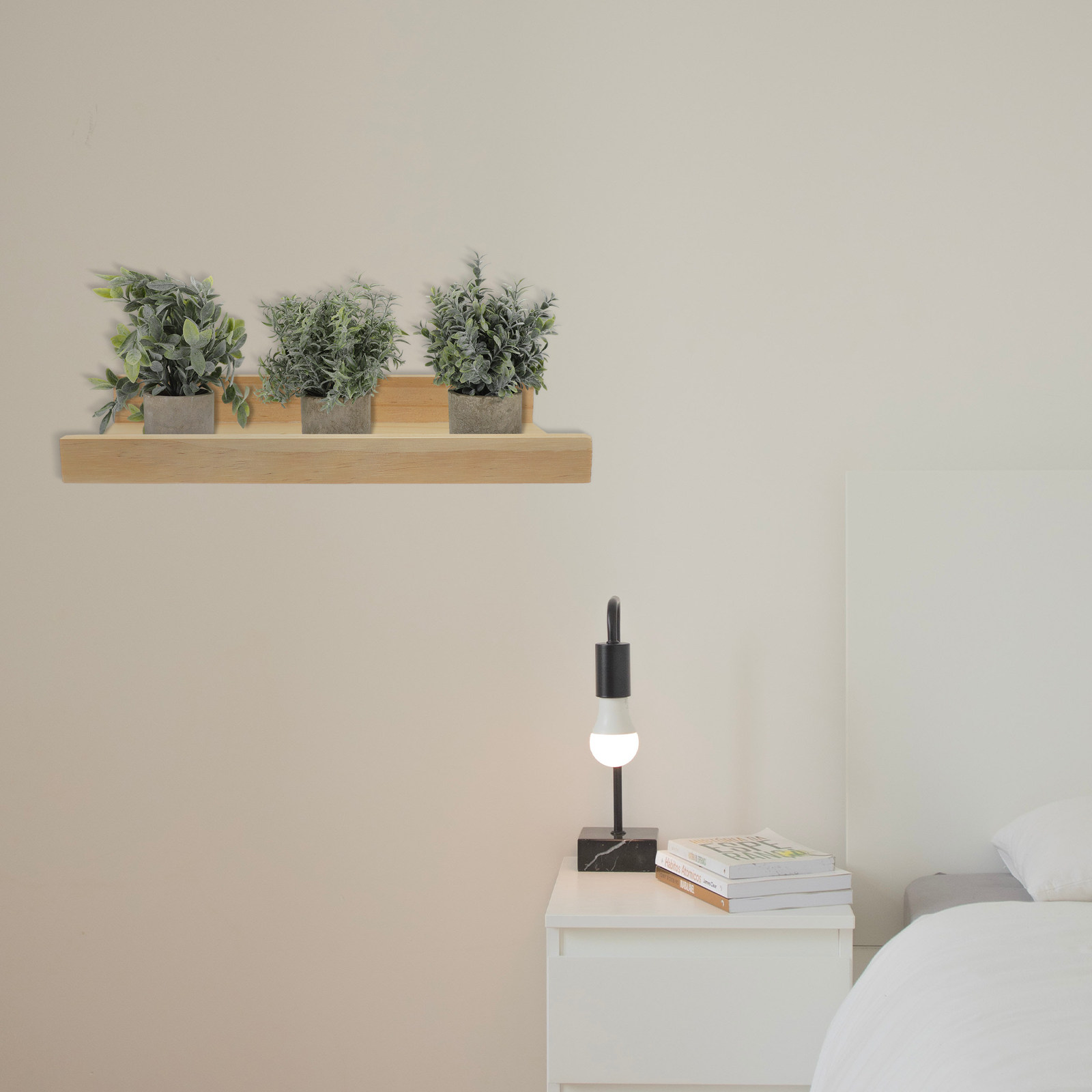 ชั้นวางของติดผนังไม้ขนาดเล็ก ช - Floating Shelves บทวิจารณ์และราคา