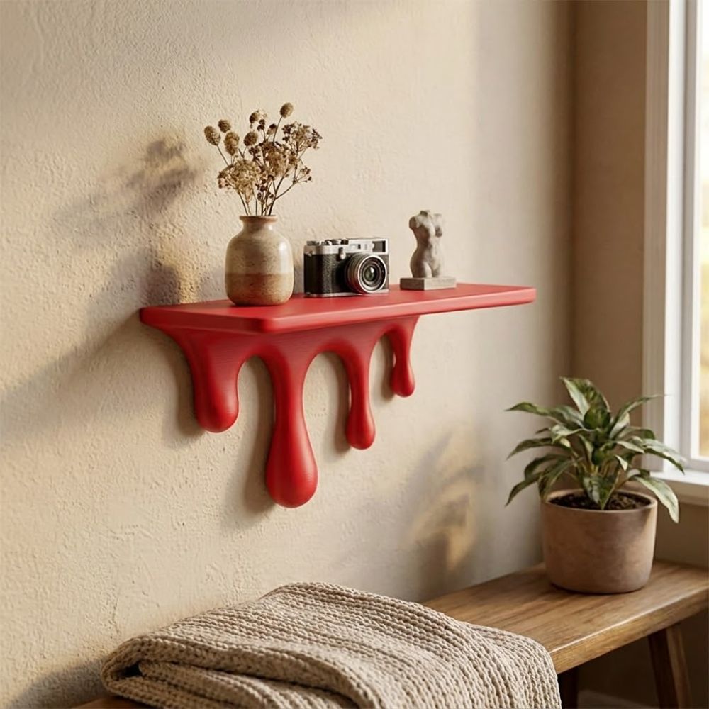 ชั้นวางของติดผนังแบบลอยตัวพิมพ - Floating Shelves บทวิจารณ์และราคา