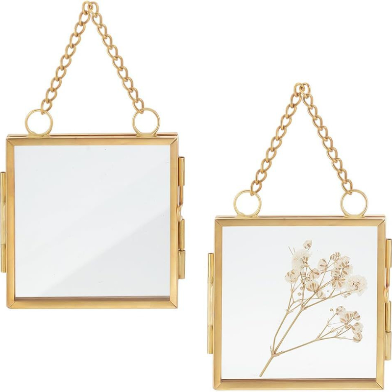 กรอบรูปโลหะเรียบง่าย กรอบรูปกร - Pressed Flower Frame บทวิจารณ์และราคา