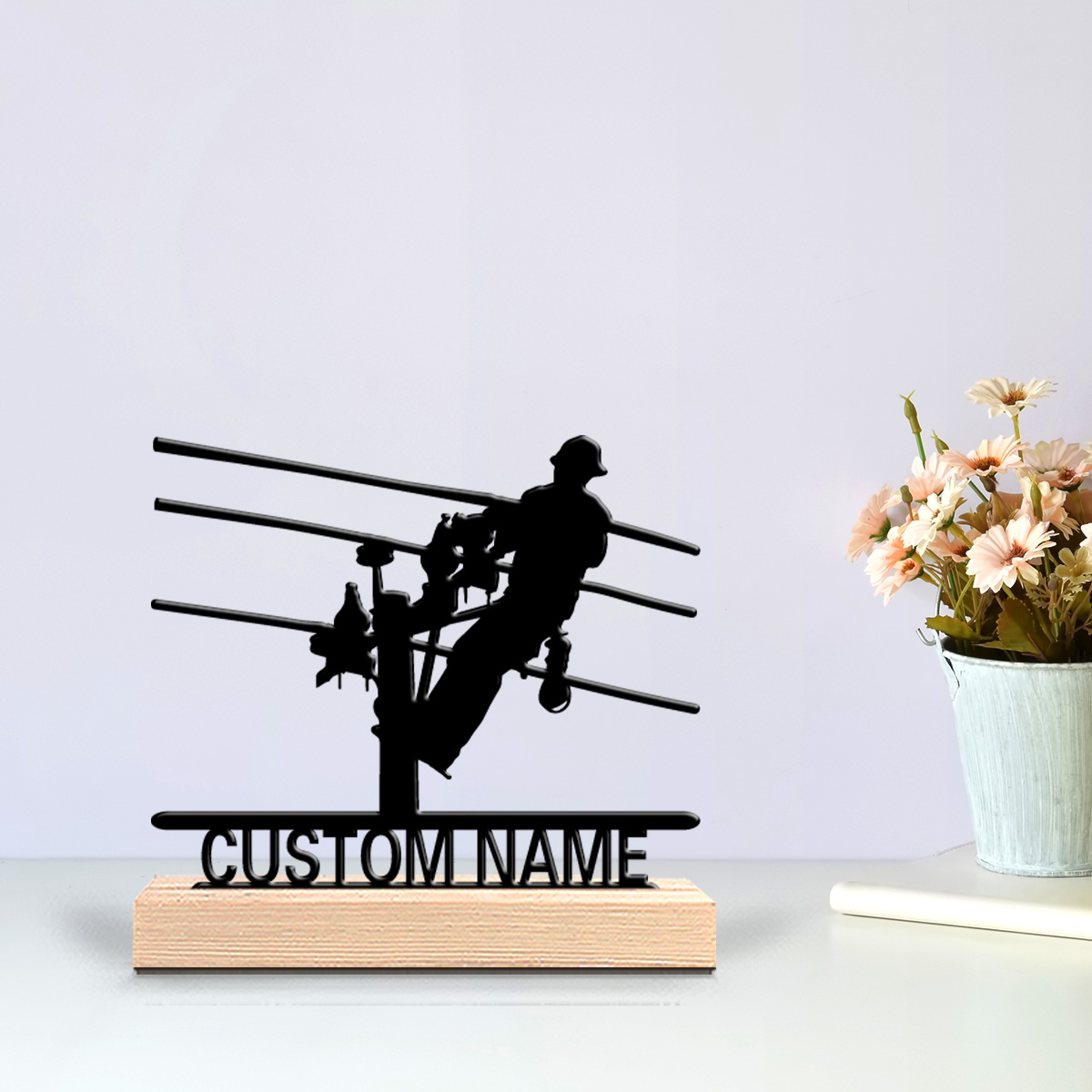 รูปปั้นช่างไฟฟ้าโลหะแบบกำหนดเอ - Home Decor Pinterest บทวิจารณ์และราคา