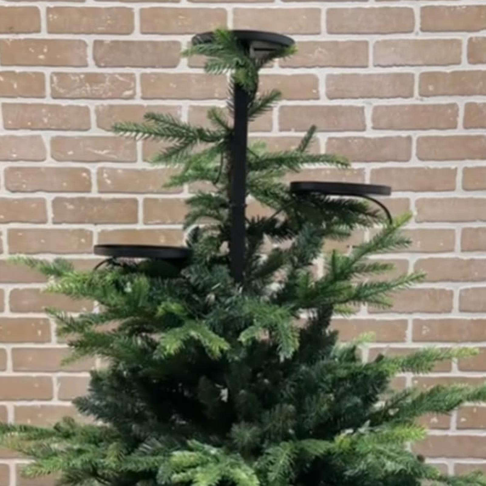 เชิงเทียนติดต้นคริสต์มาสแบบสาม - Home Decor Xmas Tree บทวิจารณ์และราคา
