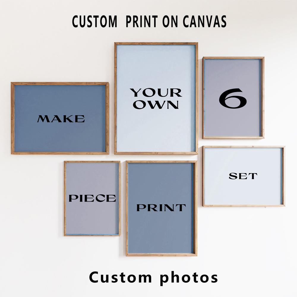 6 ชิ้น/ชุด ภาพพิมพ์บนผ้าใบแบบก - Home Decor Wall Pictures บทวิจารณ์และราคา