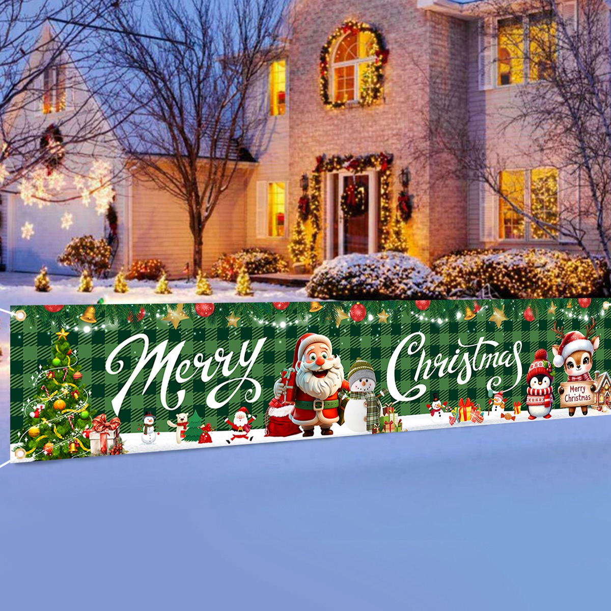 แบนเนอร์ต้นคริสต์มาส ของตกแต่ง - Home Decor Xmas Tree บทวิจารณ์และราคา