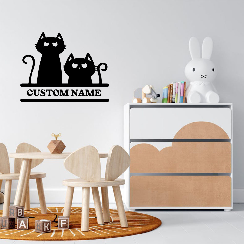 วอลเปเปอร์ไวนิลลายการ์ตูนแมว 1 - Home Decor Wall Stickers บทวิจารณ์และราคา