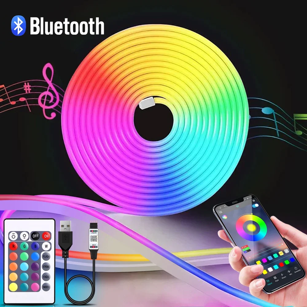 ไฟนีออน LED RGB ขนาด 1-5 เมตร  - Home Decor App บทวิจารณ์และราคา