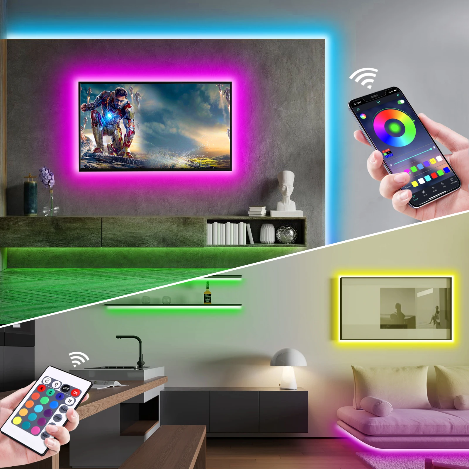 ไฟนีออน LED RGB ขนาด 1-5 เมตร  - Home Decor App บทวิจารณ์และราคา